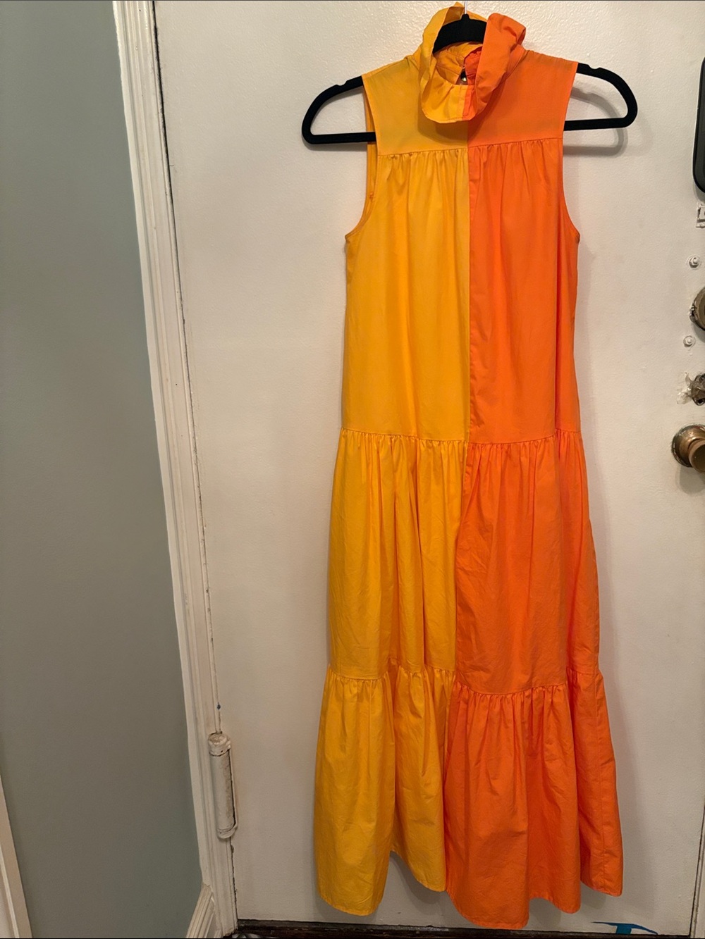 Christopher John Rogers Women’s Two-Tone Tiered Maxi Dress